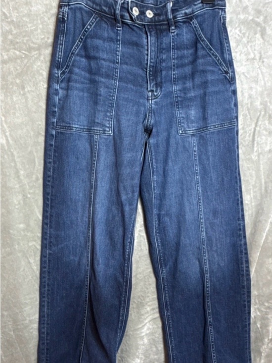 American Eagle Outfitters Denim - American Eagle Outfitters 6 Short Super High-Rise Dark Blue Jeans
